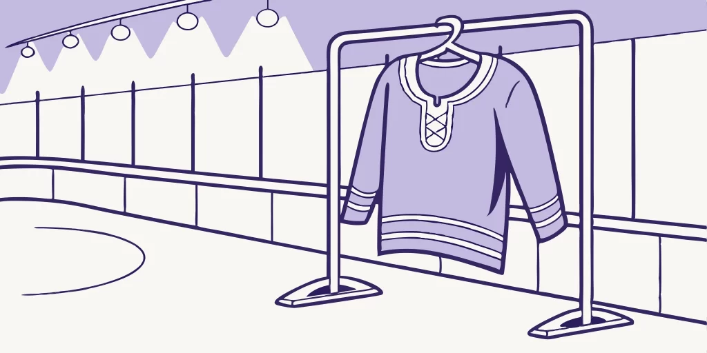 Purple Kings jersey.