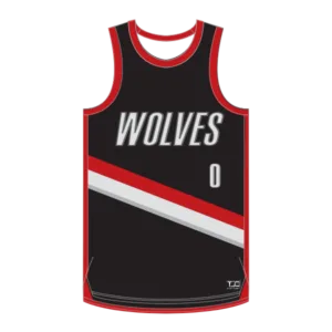 Cross-Striped Basketball Jersey