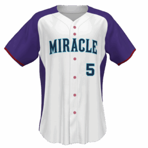 Miracle Inspired Full Button Baseball Jersey