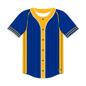 Blues Inspired Full Button Baseball Jersey