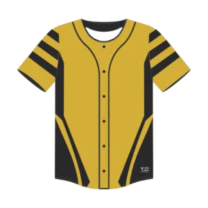Striped Full Button Baseball Jersey
