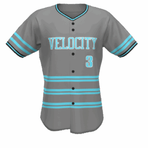 Striped Full Button Baseball Jersey