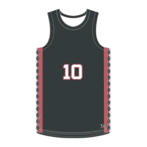 Crimson Fade Inspiré Basketball Maillot
